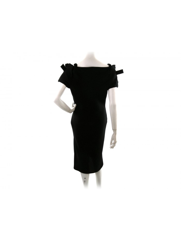 Woman dress Art. 7606 Papillon, half sleeve model with bow decoration