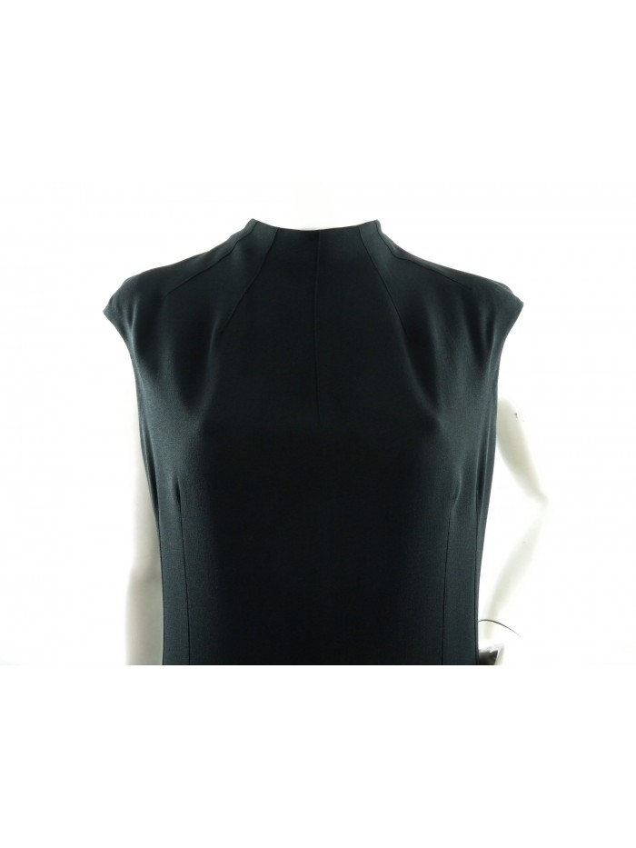 Woman dress Art. Cassy Dress, sleeveless model, close-fitting crater neck, slim fit, length under the knee.