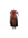 Women's dress Mod. A63-01, half sleeve model, comfortable fit, knee length, central back slit.