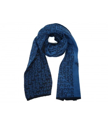 Costume National Scarf Art. 095NUHAE81954 Multi Logo Blue - Light Blue