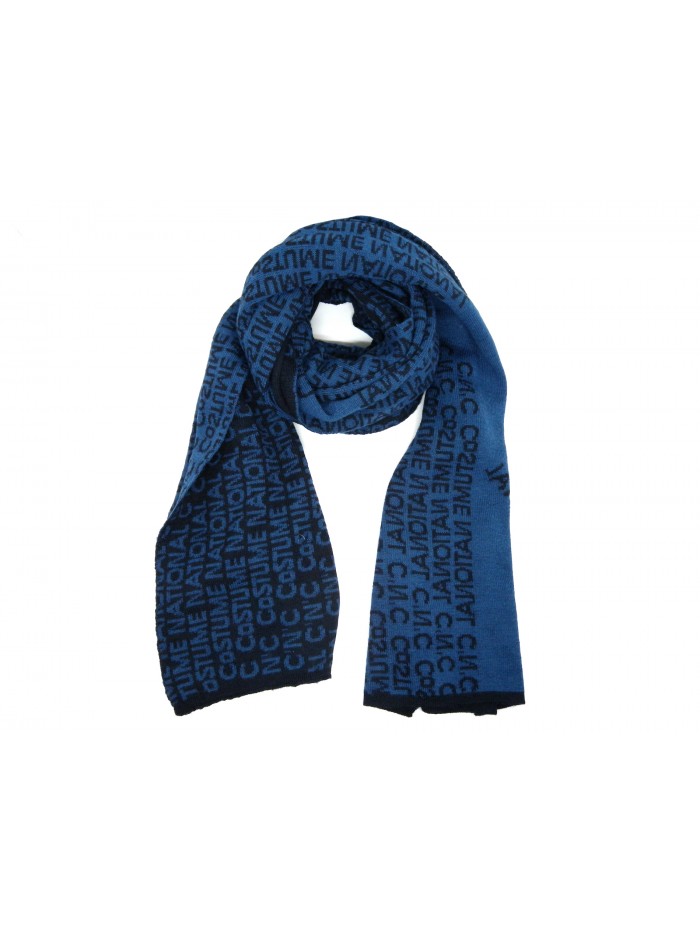 Costume National Scarf Art. 095NUHAE81954 Multi Logo Blue - Light Blue Costume National Scarf Art. 095NUHAE81954 Multi Logo Blue - Light Blue