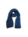 Costume National Scarf Art. 095NUHAE81954 Multi Logo Blue - Light Blue