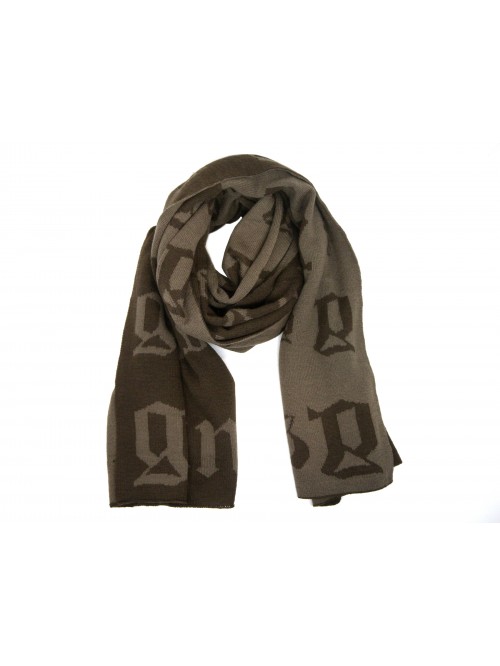 John Galliano Sciarpa Art. 345RDH 0281906 Lettering Marrone - Nocciola John Galliano Sciarpa Art. 345RDH 0281906 Lettering Marrone - Nocciola