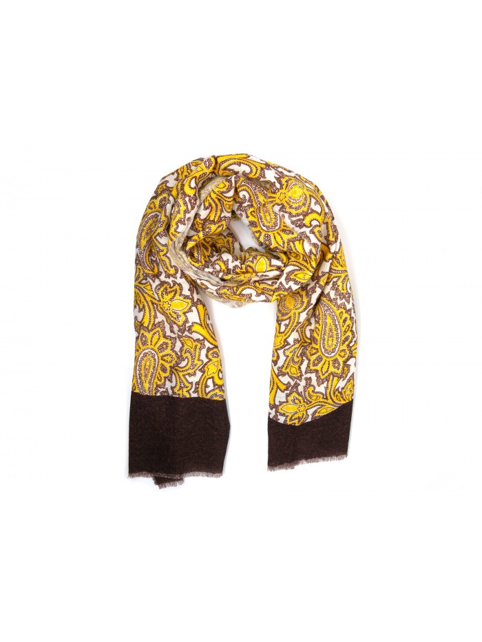 Umberto Fornari Scarf Fantasy Paisley Mustard Umberto Fornari Scarf Fantasy Paisley Mustard