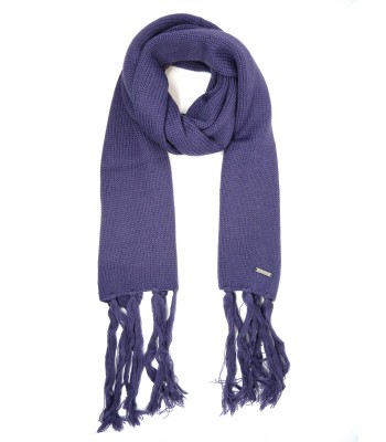 Liu Jo Classic Purple Tight Knit Scarf