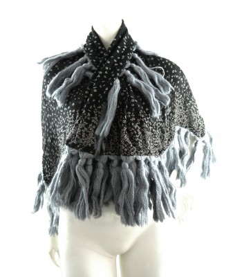 Liu Jo Shawl Woman with Logo and Fringes Art.A60155