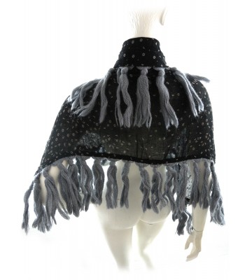 Women's Shawl with Logo and Fringes Art.A60155. 2