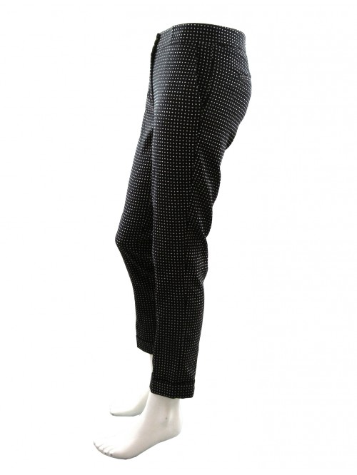 Etro Pantaloni Donna Mod. 17337 Microfantasia Panna