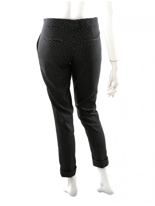 Etro Pantaloni Donna Mod. 17337 Microfantasia Panna