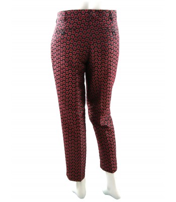 Etro Trousers Woman Mod. 18267 Bubbles Bordeaux 2