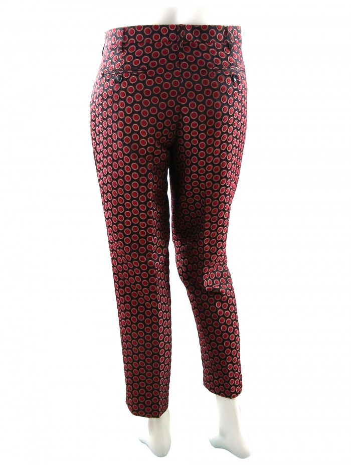Etro Trousers Woman Mod. 18267 Bubbles Bordeaux