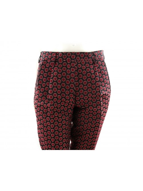 Etro Trousers Woman Mod. 18267 Bubbles Bordeaux