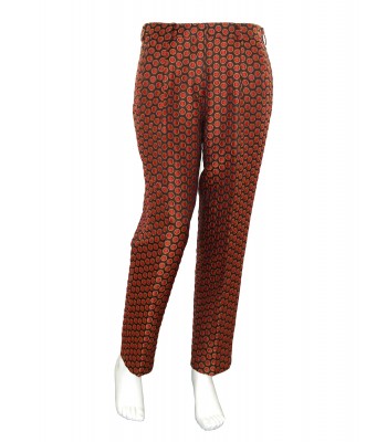 Etro Women's Pants Mod. 18267 Orange Bubbles
