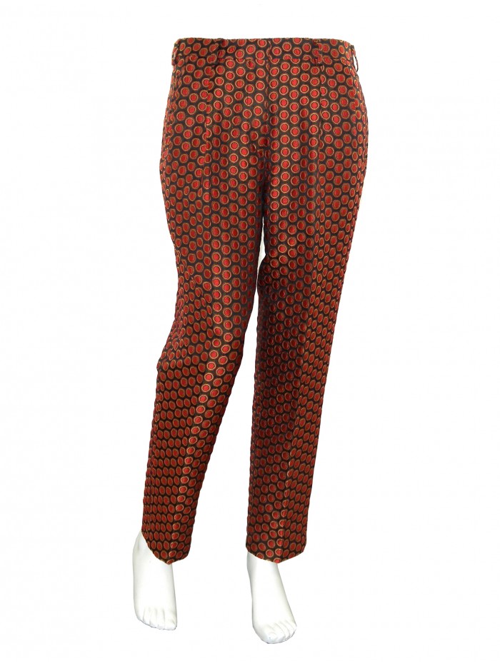 Etro Women's Pants Mod. 18267 Orange Bubbles Etro Women's Pants Mod. 18267 Orange Bubbles