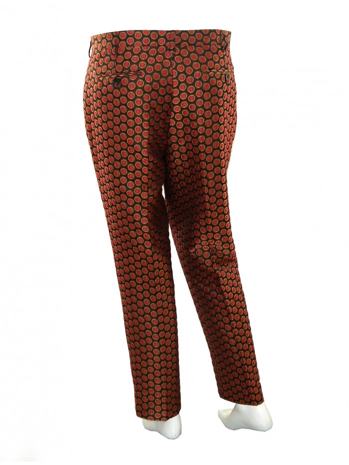 Etro Pantaloni Donna Mod. 18267 Bolle Arancio