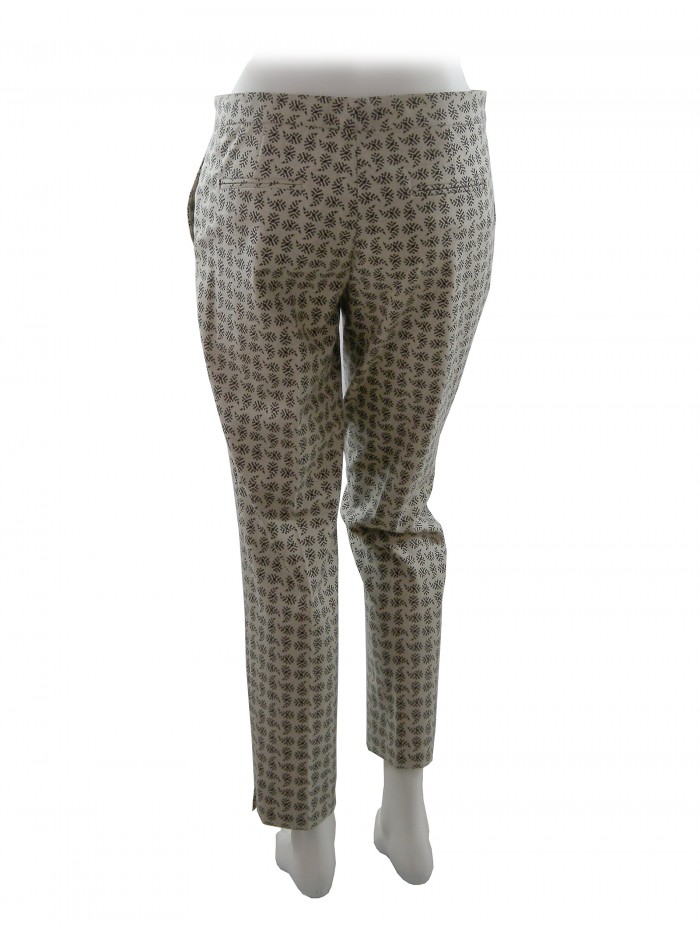 Etro Women's Pants Mod. 18266 Microfantasia Paisley Beige