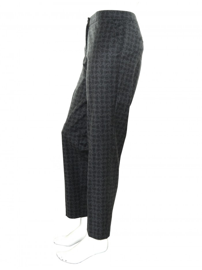 Etro Pantaloni Donna Mod. 18266 Microfantasia Paisley Grigio