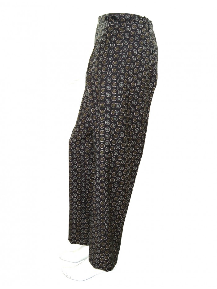 Etro Pants Women Mod. 17652 Microfantasia Sunflower