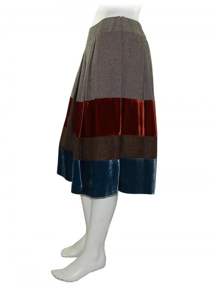 Etro Skirt Women Mod. 15220 Patchwork Prince de Galles