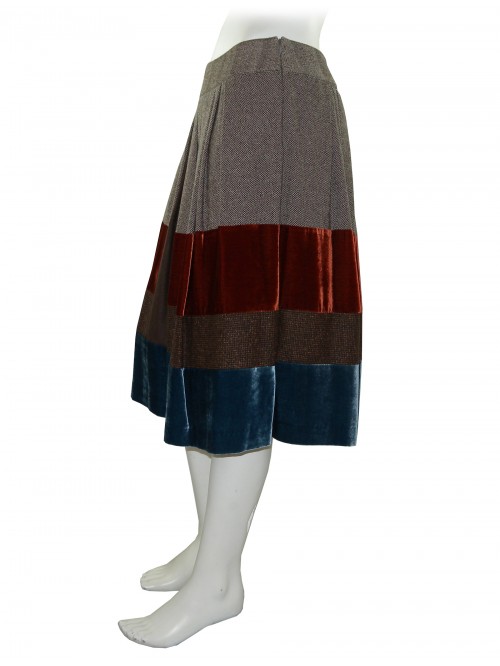 Etro Gonna Donna Mod. 15220 Patchwork Prince de Galles