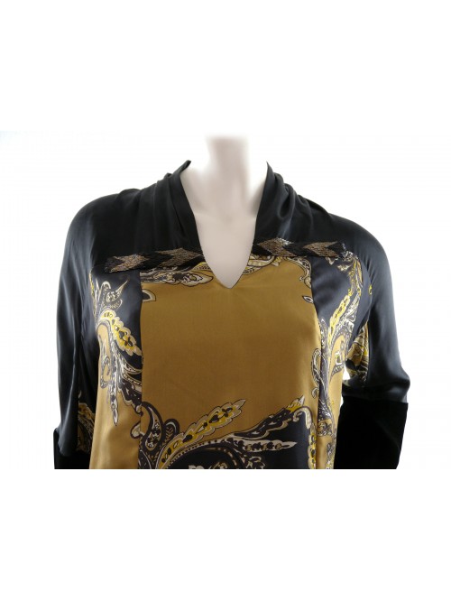 Etro Vestito Donna Mod. 18742 Abstract Seta