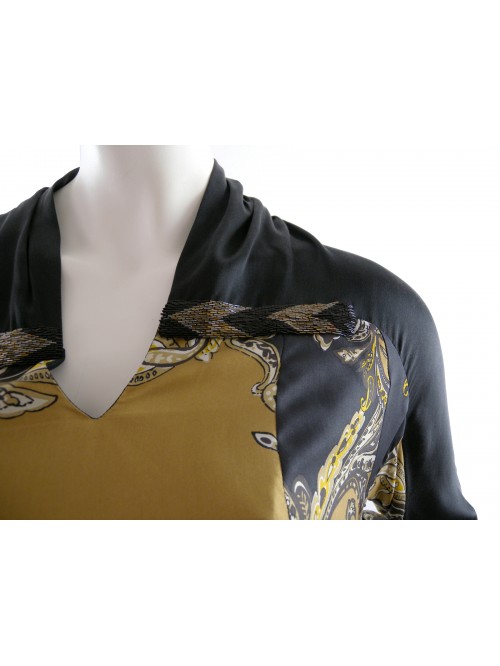 Etro Vestito Donna Mod. 18742 Abstract Seta